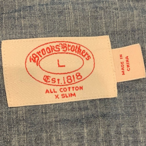 Brooks Brothers Denim button down - Picture 2 of 2